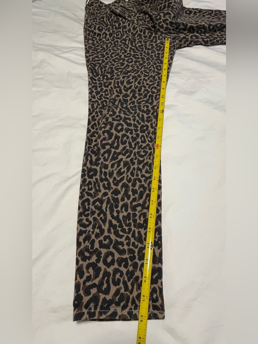 Women’s J- CREW 10” HIGH- RISE TOOTHPICK Animal Print Skinny Jeans Size 29 - Picture 8 of 11